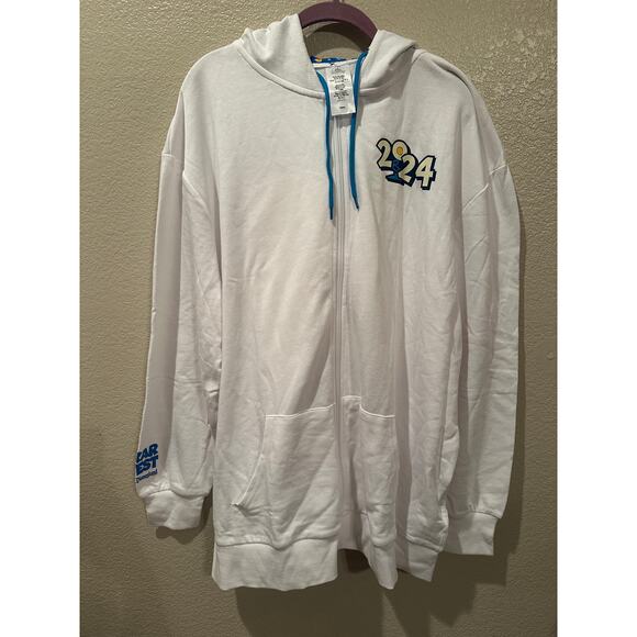 NWOT Disney Parks Pixar Fest White Zip Up Hoodie XXL - Picture 3 of 7